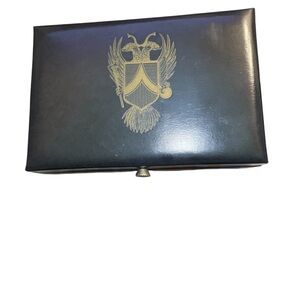 Jewelry Black Box men with Gold Emblem